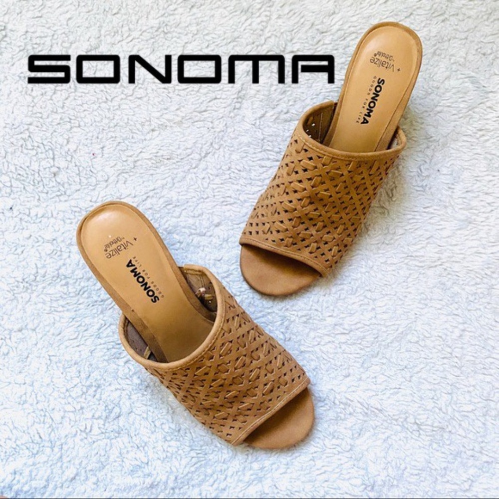 SONOMA Goods for Life Careen Heel Sandals 8.5
